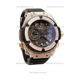 Hublot Gold Big Bang King Power Diamond Swiss Replica Watch