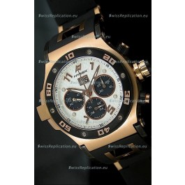 Hysek Abyss Explorer Steel Swiss Watch in Pink Gold Case
