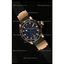 Ulysse Nardin No.270 Swiss Watch in Black Wave Dial