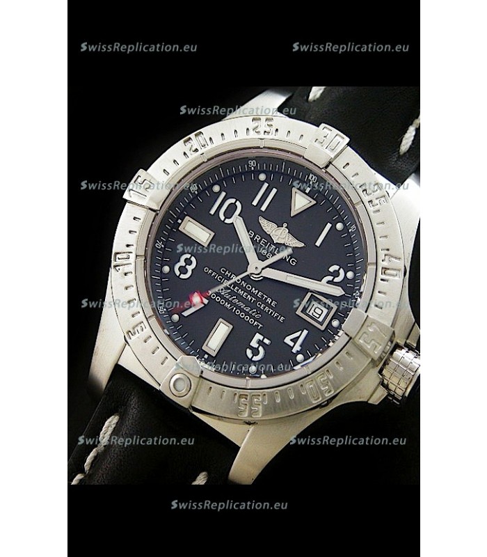 Breitling Avenger Seawolf Swiss Replica Watch in Black Dial