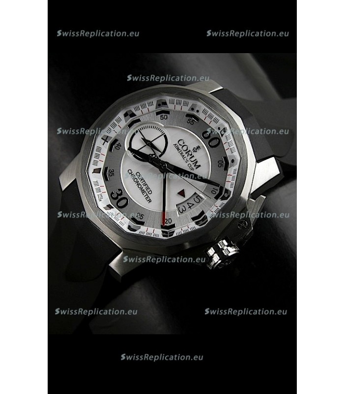 Corum Admiral's Cup Japanese Replica Watch in White Dial