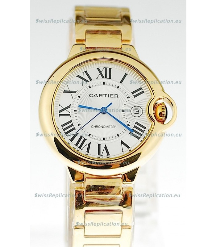 Ballon Bleu De Cartier Japanese Ladies Replica Yellow Gold Watch