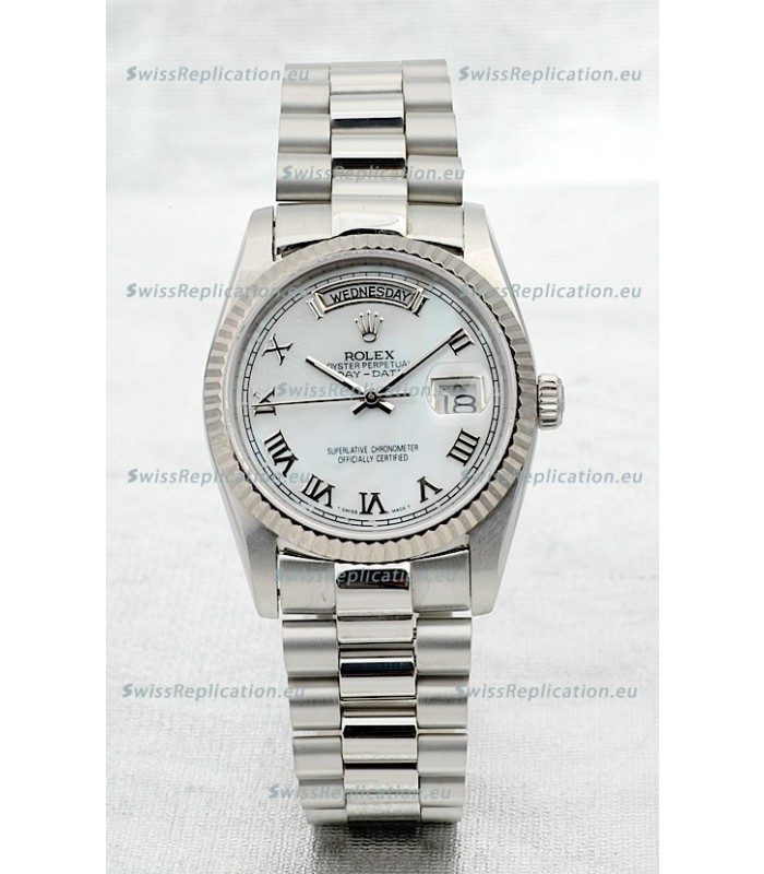 Rolex Day Date Silver Japanese Replica Watch