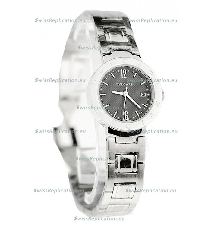 Bvlgari Quartz Japanese Watch in Black Dial