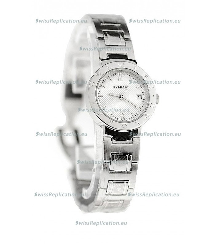 Bvlgari Quartz Japanese Watch in Silver Dial