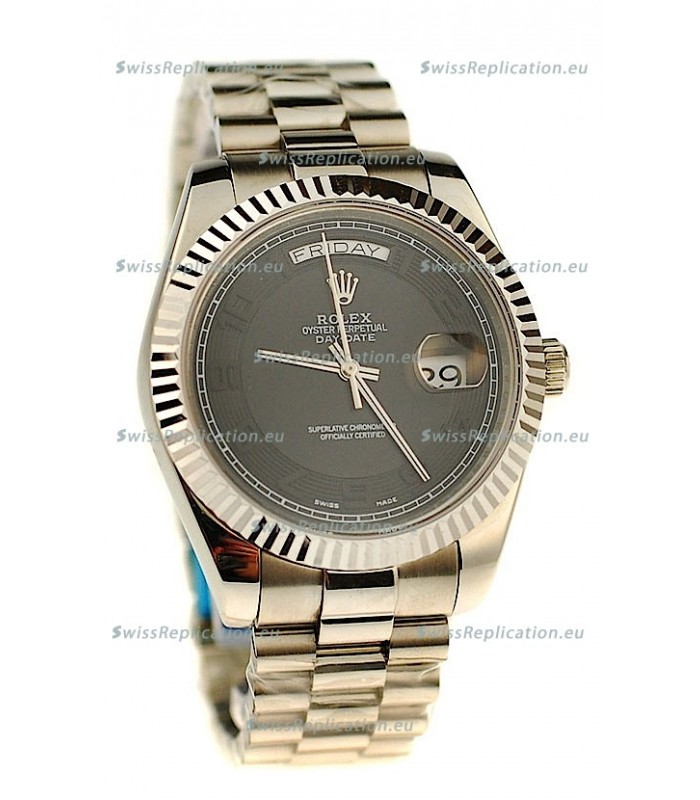 Rolex Day Date Silver Japanese Replica Watch