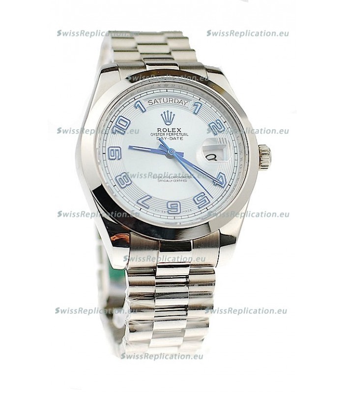 Rolex Day Date II Silver Japanese Replica Watch
