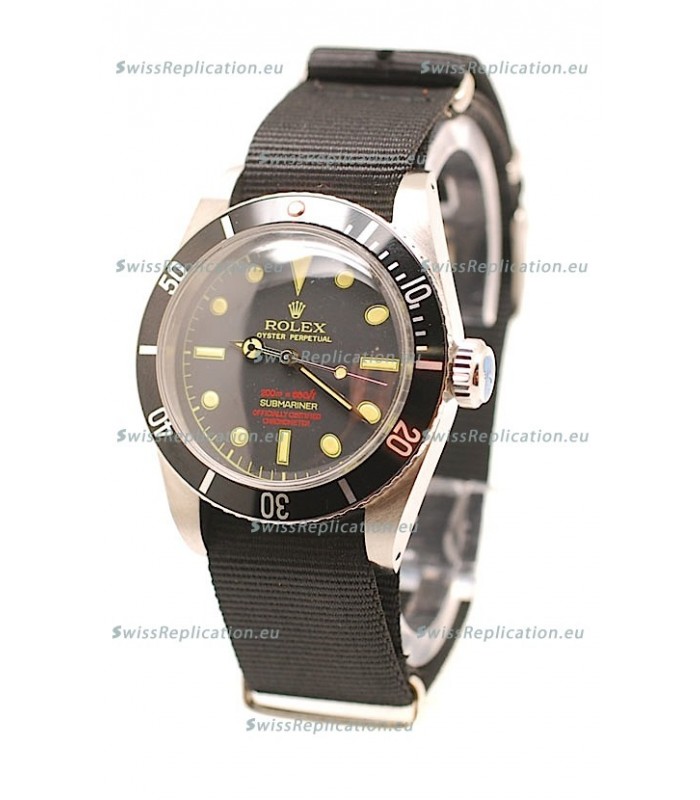 Rolex Submariner Swiss Watch Nylon Strap Watch