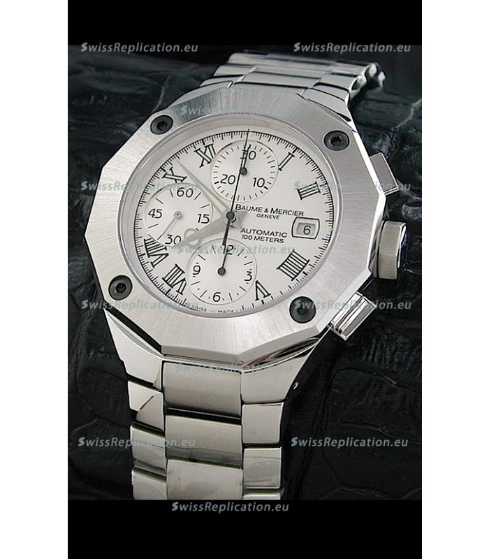 Baume & Mercier Riveria Swiss Watch in White Dial