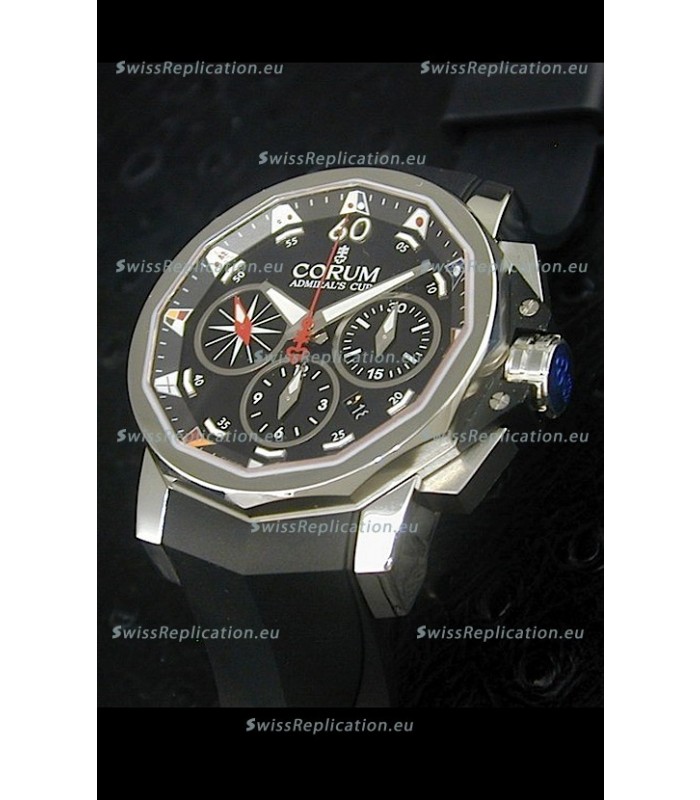 Corum Admiral's Cup Challenge Swiss Replica Watch in Black Dial