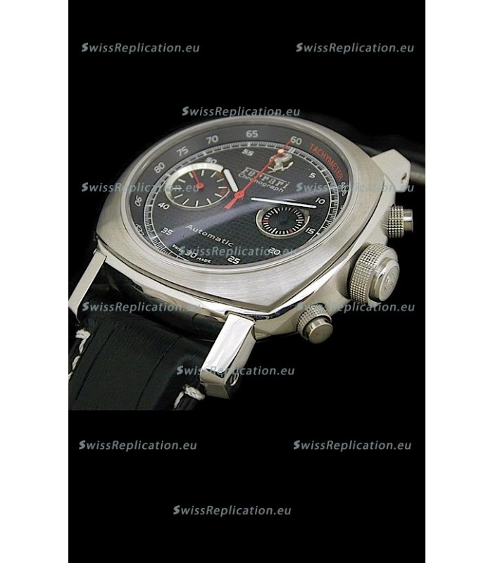 Ferrari Granturismo Swiss Replica Watch in Black Dial