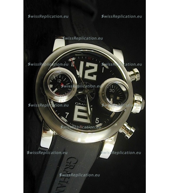 Graham Chronograph Swordfish Swiss Replica Watch in Black Dial