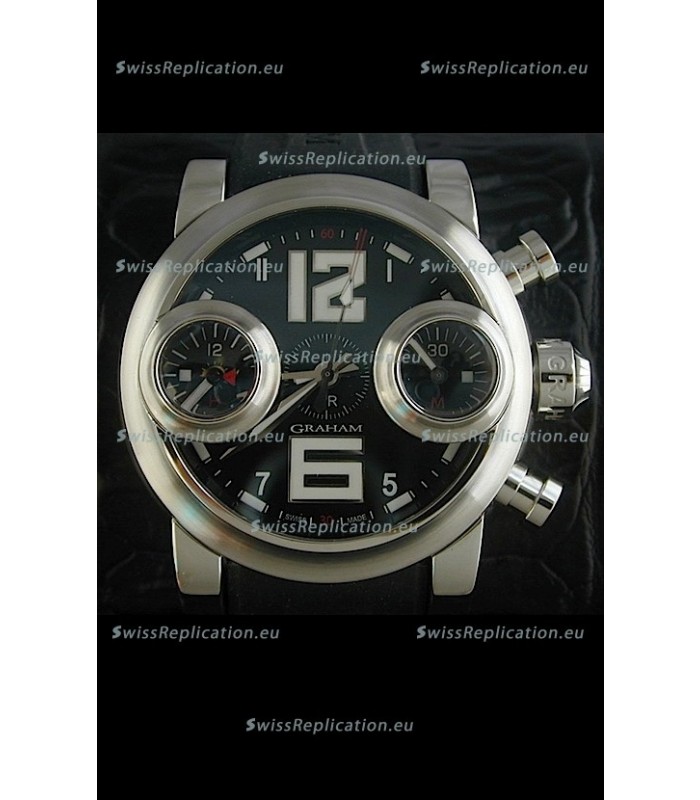 Graham Chronograph Swordfish Swiss Replica Watch in Black Dial