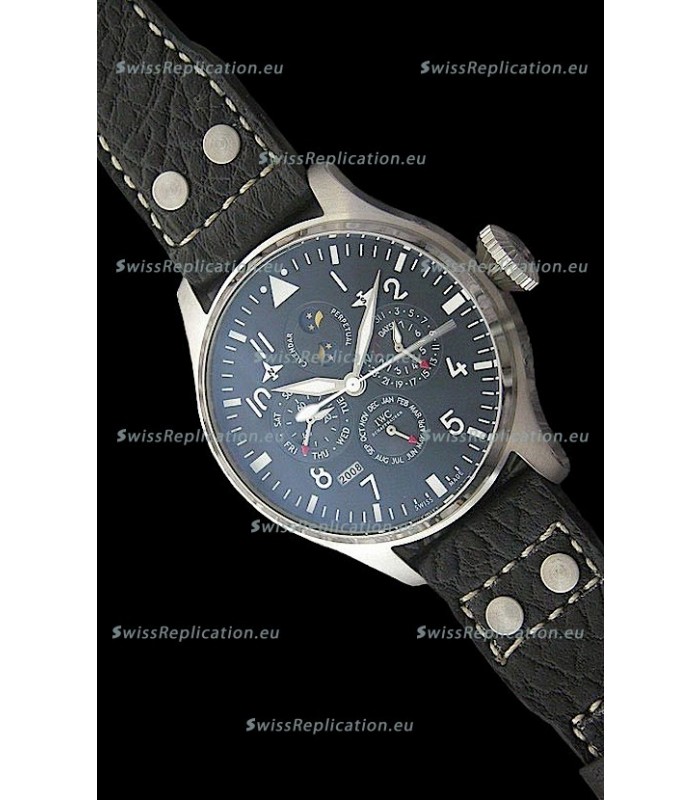 IWC Schaffhausen Japanese Replica Watch in Black Dial