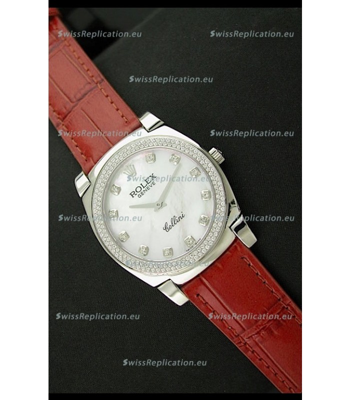 Rolex Cellini Japanese Replica Watch in Diamond Hour Markers