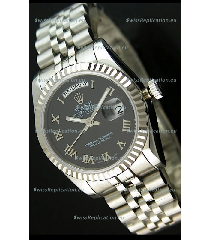 Rolex Replica Datejust Mens Japanese Watch in Black Dial - 41MM