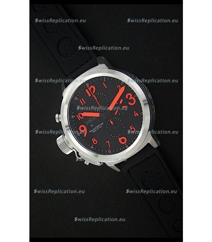 U-Boat Flightdeck Watch in Black Dial