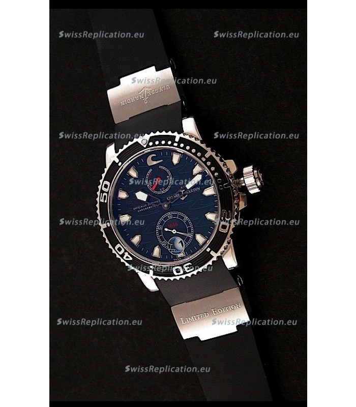 Ulysse Nardin Maxi Marine Diver Swiss Watch in Black Dial