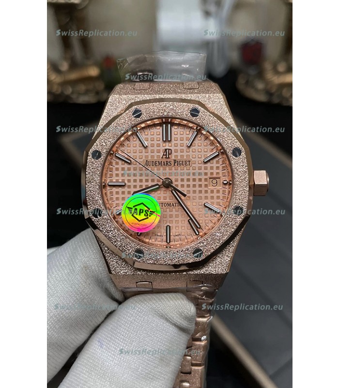 Audemars Piguet Royal Oak 37MM Frosted Casing Watch in 3120 Movement - 1:1 Mirror Replica