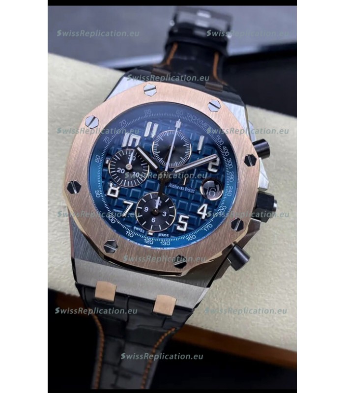 Audemars Piguet Royal Oak Offshore Blue Dial Chronograph 1:1 Mirror Replica Watch - 904L Steel