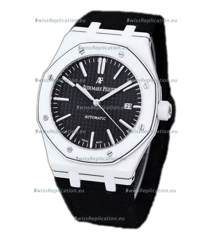Audemars Piguet Royal Oak Ref.15400 Forged Carbon Casing Watch Black Dial in 1:1 Mirror Replica