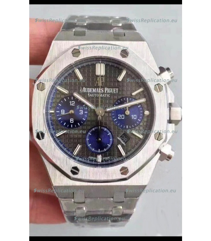 Audemars Piguet Royal Oak Chronograph Slate Grey Dial Steel Strap Swiss Replica Watch