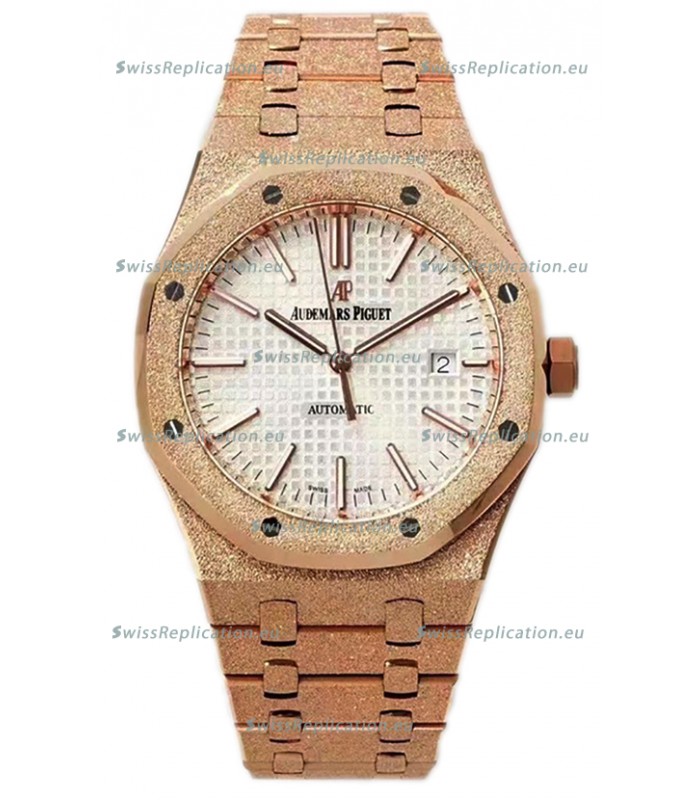 Audemars Piguet Royal Oak 37MM Frosted Casing Watch in 3120 Movement - 1:1 Mirror Replica