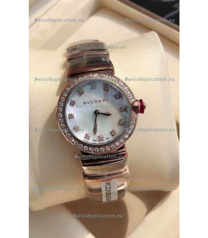 Bvlgari LVCEA Edition Watch in Two Tone Rose Gold Steel - 1:1 Mirror Replica