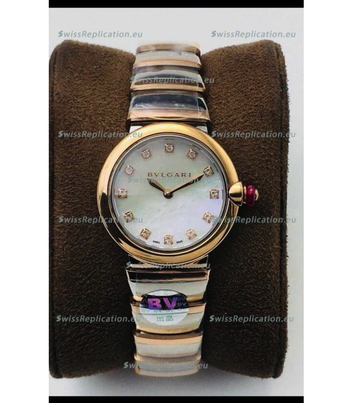 Bvlgari LVCEA Edition Watch in Two Tone Rose Gold Steel - 1:1 Mirror Replica