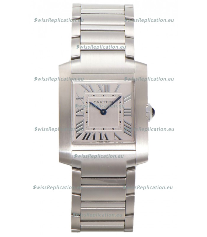 Cartier Tank Francaise Stainless Steel Swiss Quartz Replica Watch 25.70MM