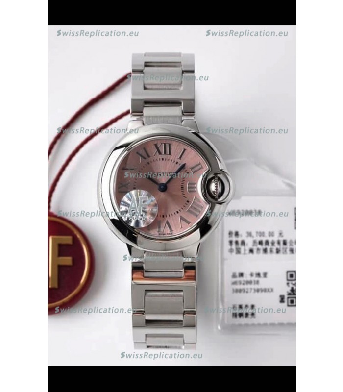 Ballon De Cartier Swiss Quartz 1:1 Mirror Quality 28MM in Steel Casing