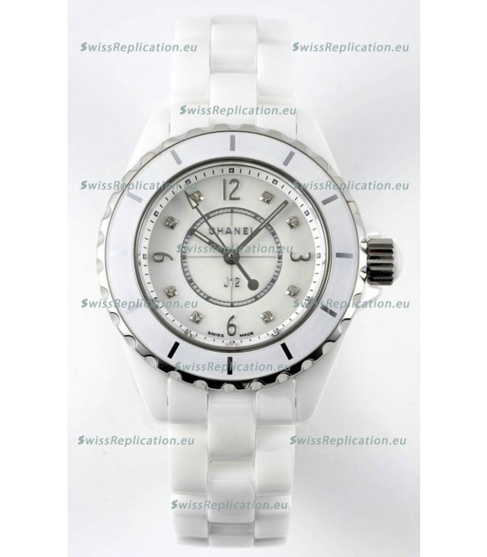 Chanel J12 Ladies White Ceramic Casing Watch 1:1 Mirror Replica Watch 