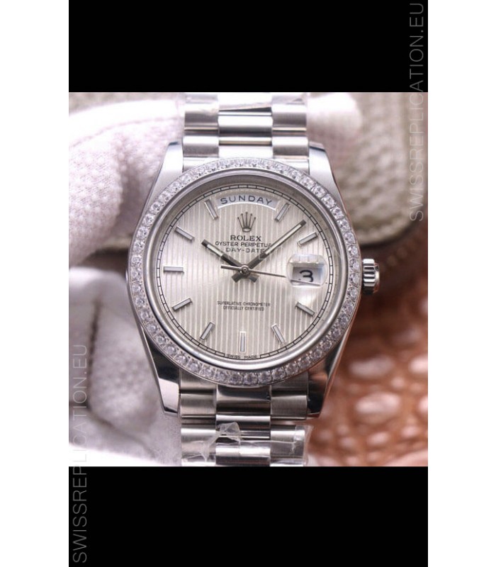 Rolex Day Date Presidential 904L Steel 40MM - Steel Dial 1:1 Mirror Quality Watch