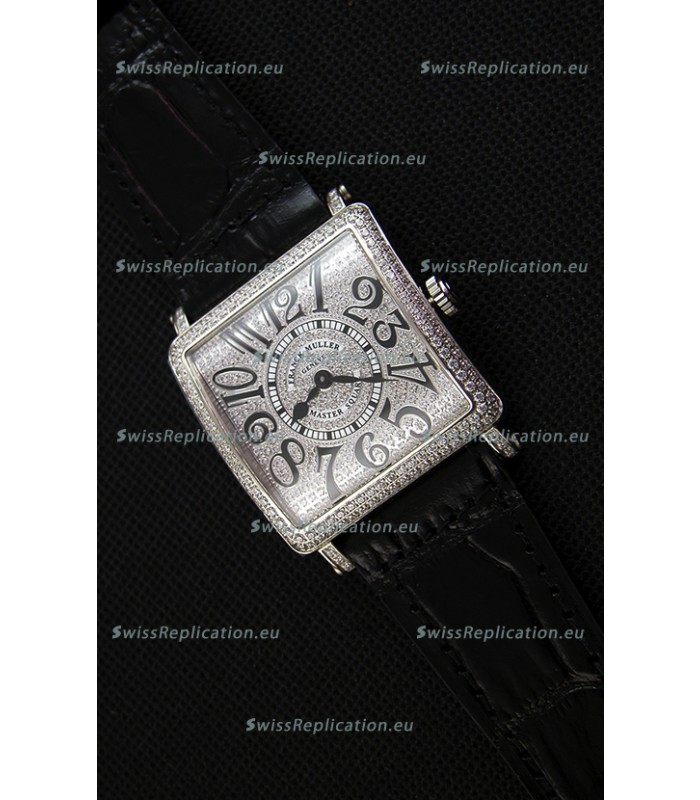 Franck Muller Master of Sqaure Ladies Quartz Replica Watch in Steel Case