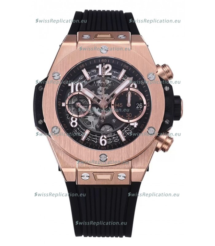 Hublot Big Bang Unico Rose Gold Casing 1:1 Mirror Edition Swiss Replica Watch