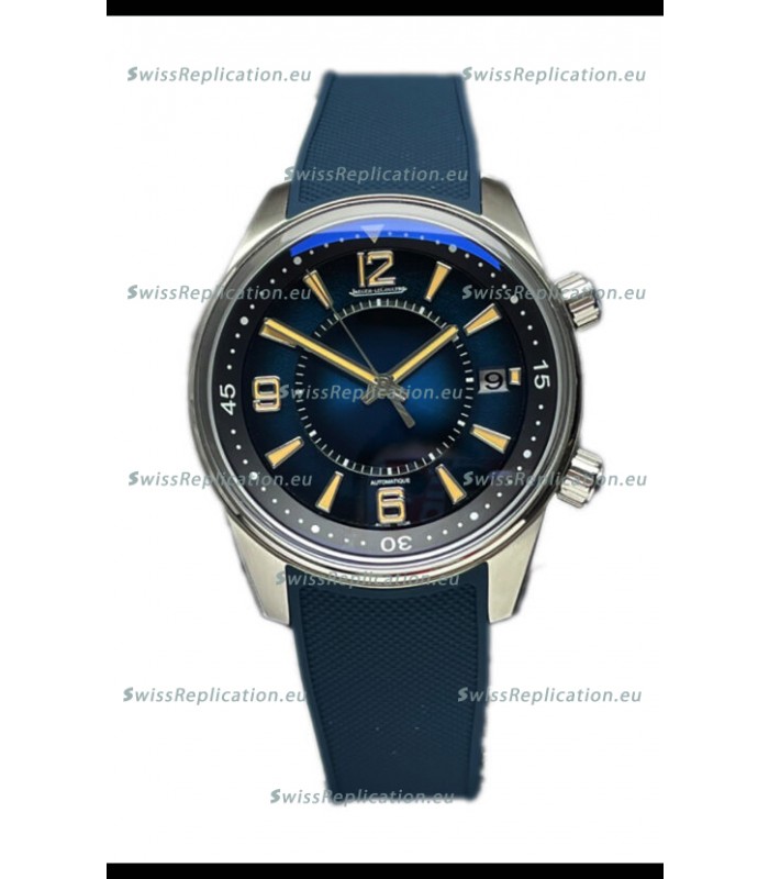 Jaeger LeCoultre Polaris Date Blue Dial Rubber Strap 1:1 Mirror Replica Watch 42MM