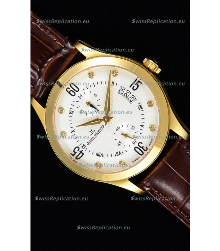 Jaeger LeCoultre Master Control Yellow Gold Swiss Replica Watch 