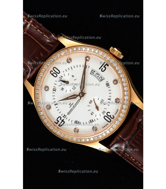 Jaeger LeCoultre Master Control Rose Gold Swiss Replica Watch 