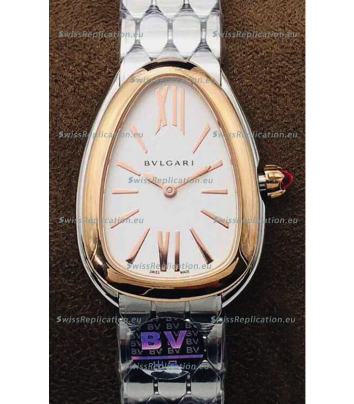 Bvlgari Serpenti Seduttori Edition Watch in Stainless Steel - Rose Gold Bezel 1:1 Mirror Replica