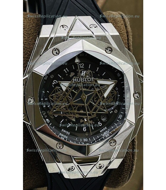 Hublot Big Bang UNICO Sang Bleu II Stainless Steel 1:1 Mirror Quality Swiss Replica Watch 