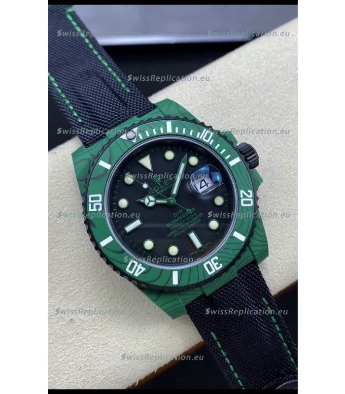Rolex Submariner DiW Carbon Fiber Edition Swiss Replica Watch - 1:1 Mirror Replica