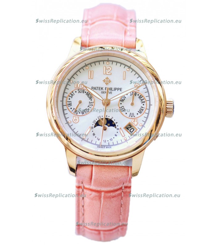 Patek Philippe Grand Complications Ladies First Perpetual Calendaer Rose Gold Swiss Replica Watch 