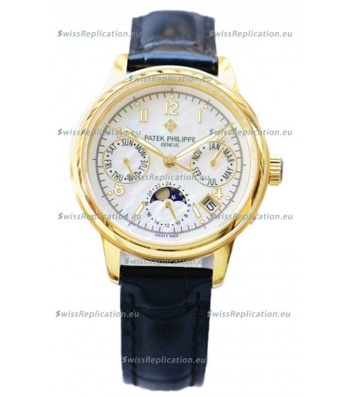 Patek Philippe Grand Complications Ladies First Perpetual Calendaer Yellow Gold Swiss Replica Watch 