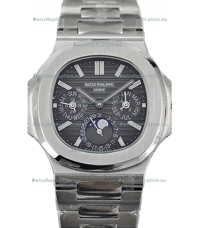 Patek Philippe Nautilus 5740 Perpetual Calendar Stainless Steel Grey Dial Swiss Replica Watch 