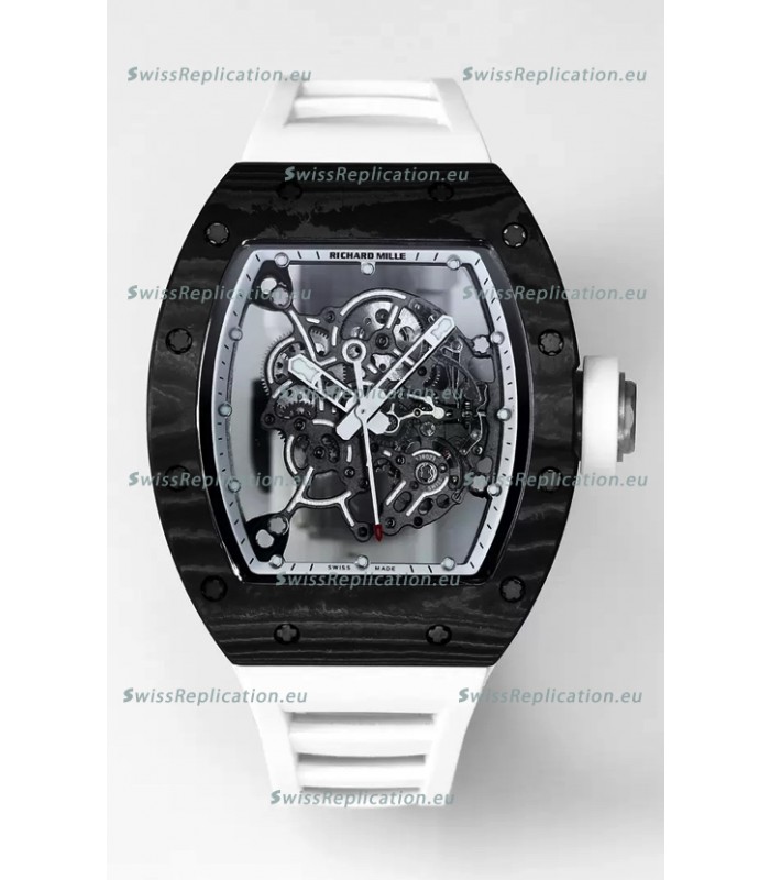 Richard Mille RM055 Black Carbon Casing 1:1 Superclone Genuine Tourbillon Watch 