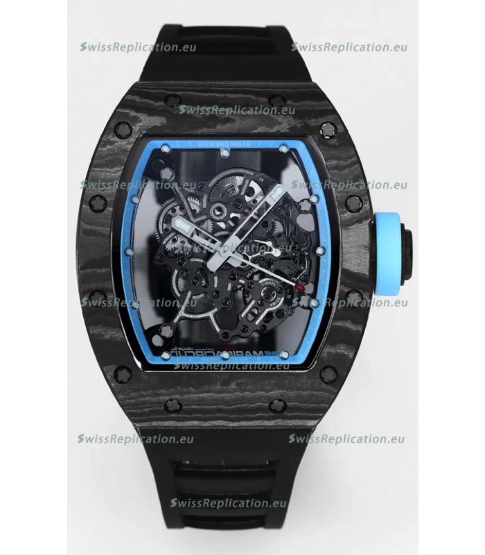Richard Mille RM055 Black Carbon Casing 1:1 Superclone Genuine Tourbillon Watch 