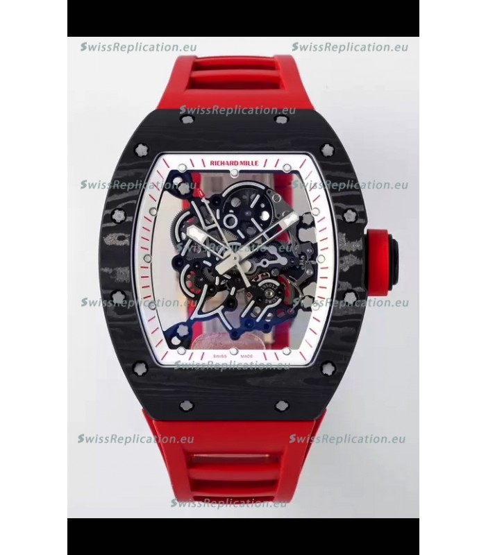 Richard Mille RM055 Black Carbon Casing 1:1 Superclone Genuine Tourbillon Watch 