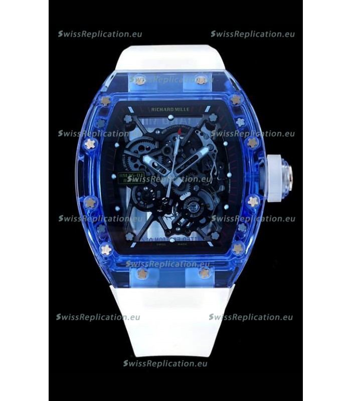 Richard Mille RM35-01 Transparent Sapphires Casing with Genuine Tourbillon Super Clone Watch