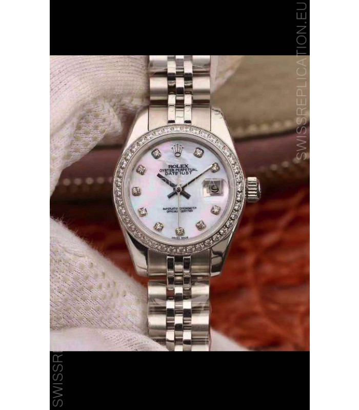 Rolex Datejust Ladies 28MM Cal.3135 Movement Swiss Replica in 904L Steel Casing