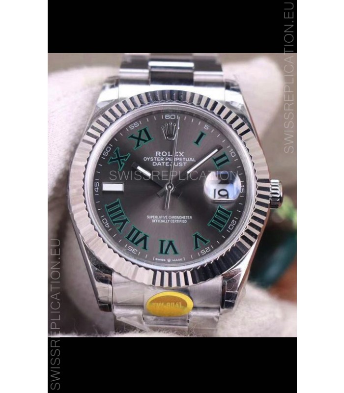 Rolex Datejust Wimbledon Cal.3235 Movement Swiss Watch - Ultimate 904L Steel 41MM